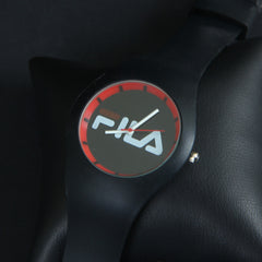 Black Rubber Strap Black Fashion Dial FM209 Wrist Watch
