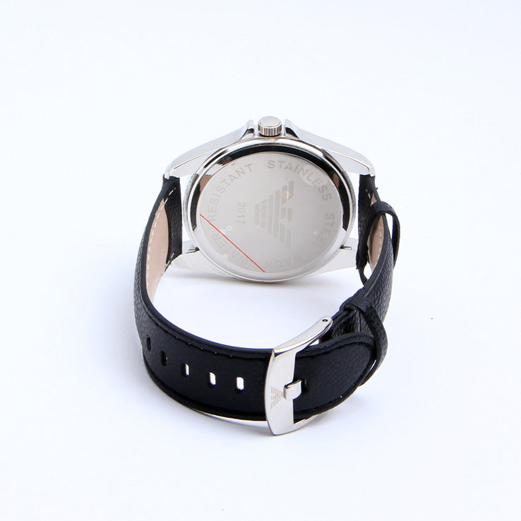 Black Strap Black Dial 1221 Men's Wrist watch