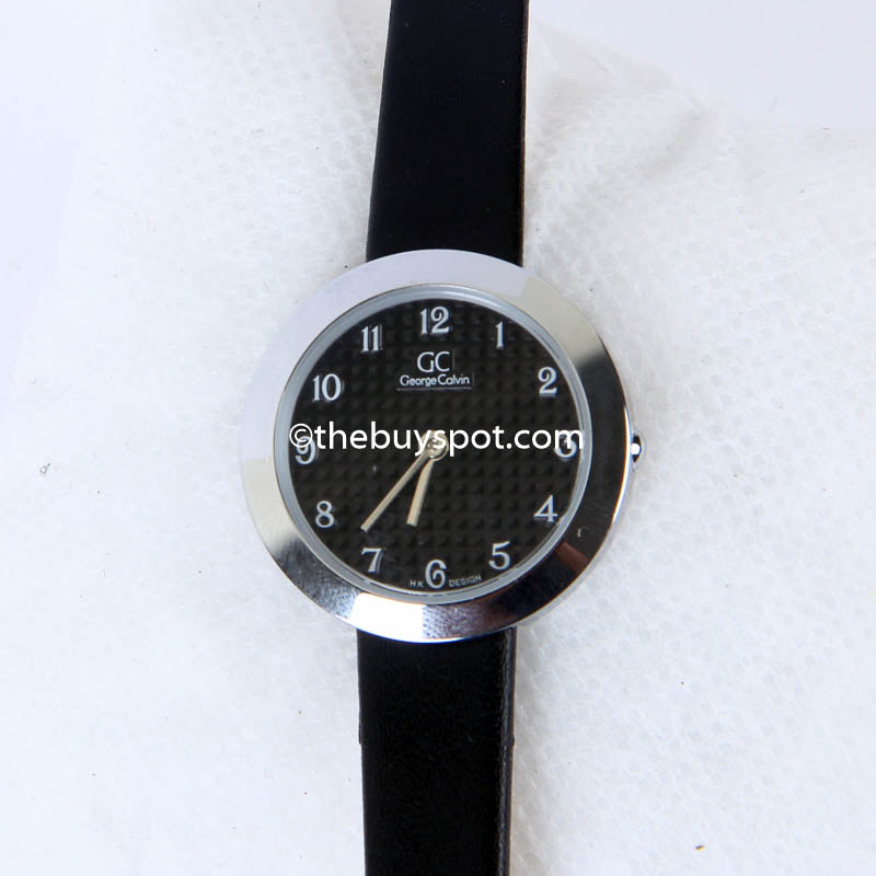 Black Strap Silver Dial 1326 Women's Wrist Watch