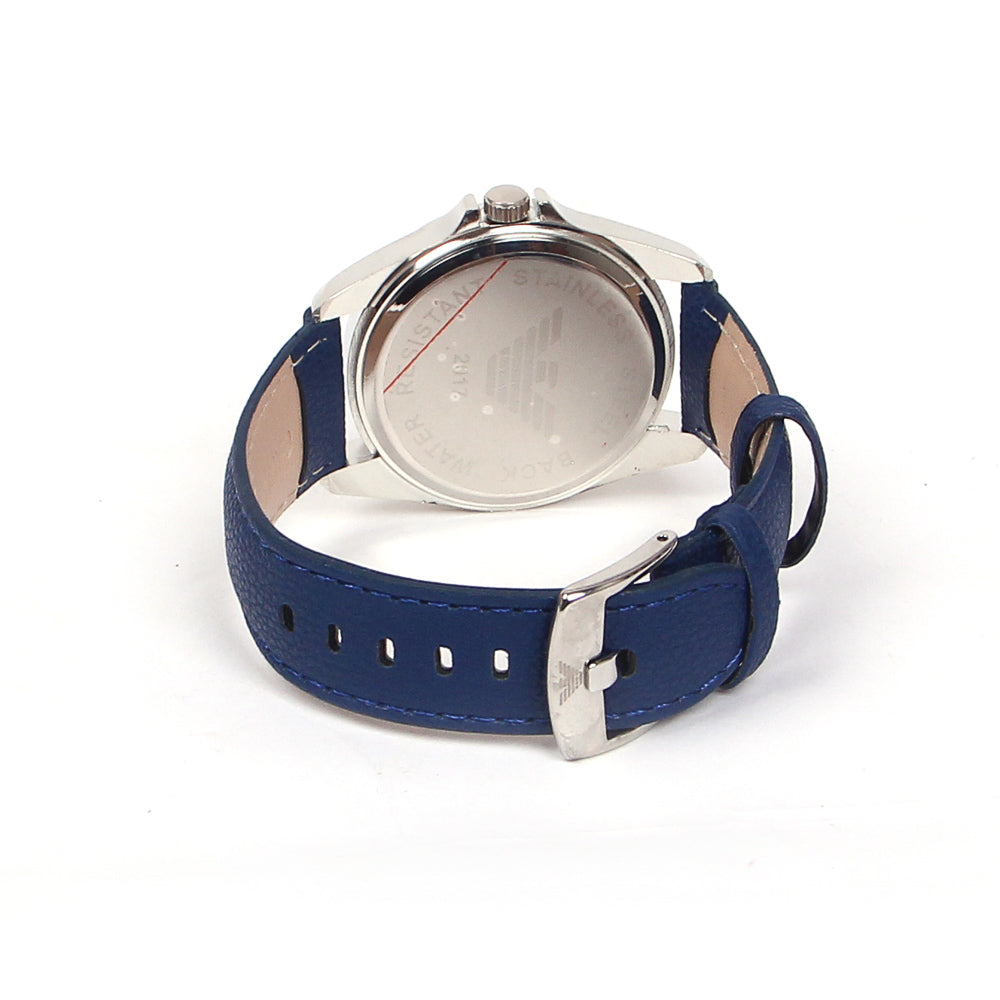Blue Strap Black Dial 1148 Men's Wrist watch - Thebuyspot.com