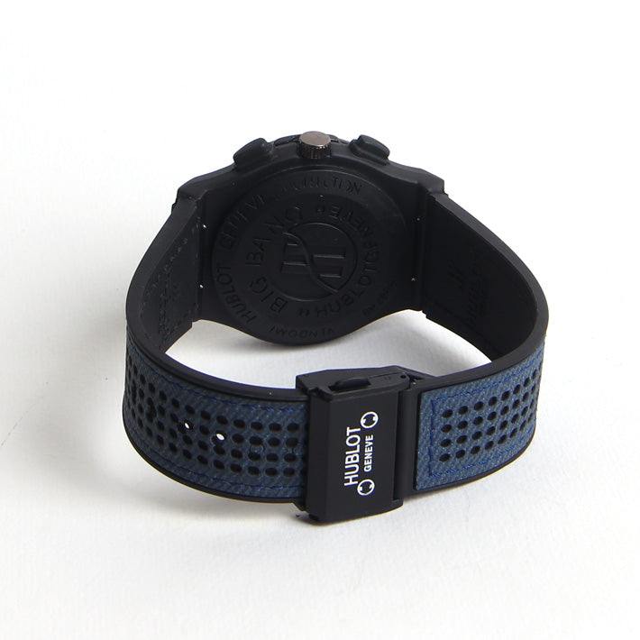 Blue Strap Black Dial 1238 Men's Wrist Watch
