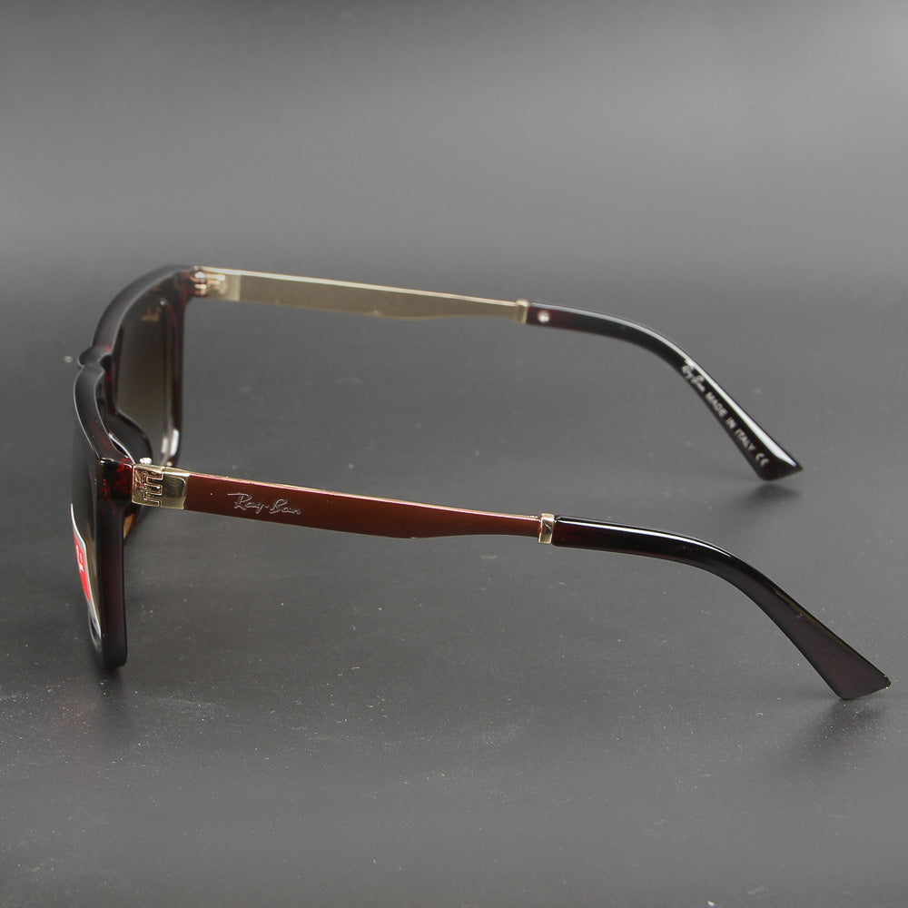 Brown Square R1080 Double Shade Sunglasses - Thebuyspot.com