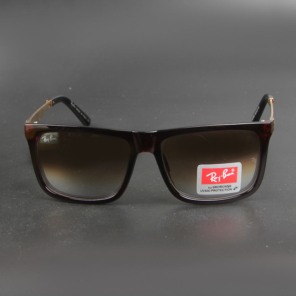 Brown Square R1080 Double Shade Sunglasses