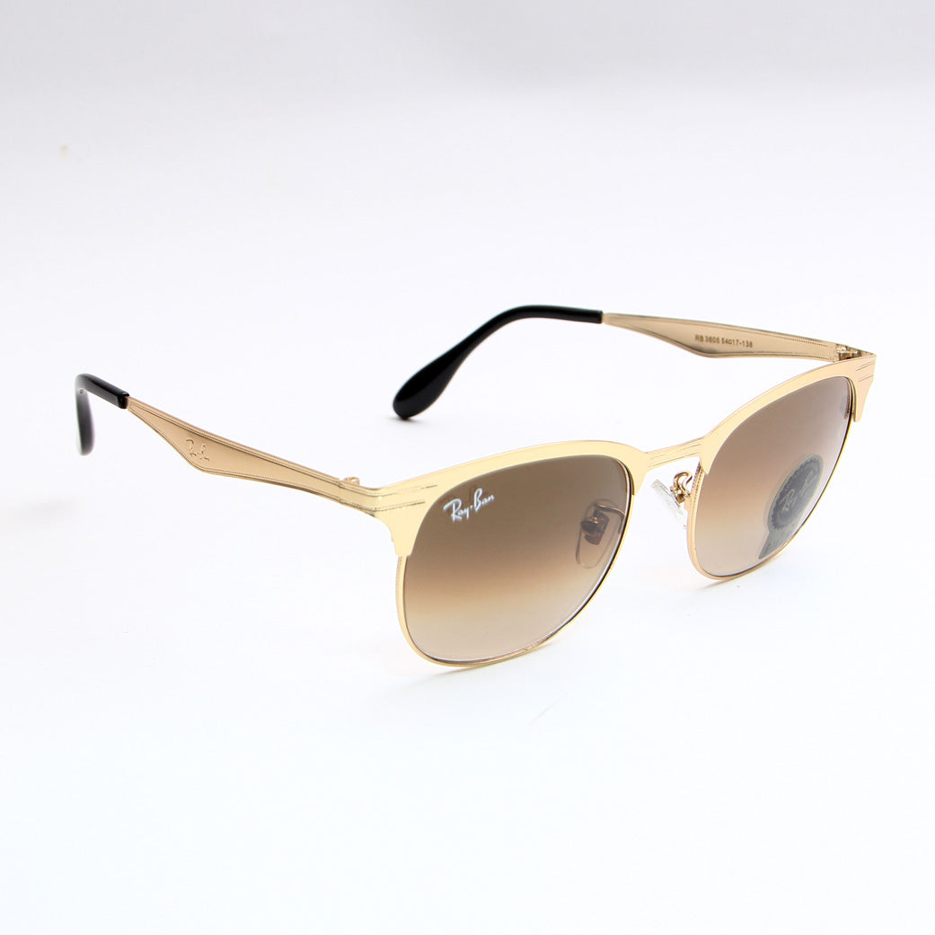 Brown Shade Golden Strips RB3405 Sunglasses - Thebuyspot.com