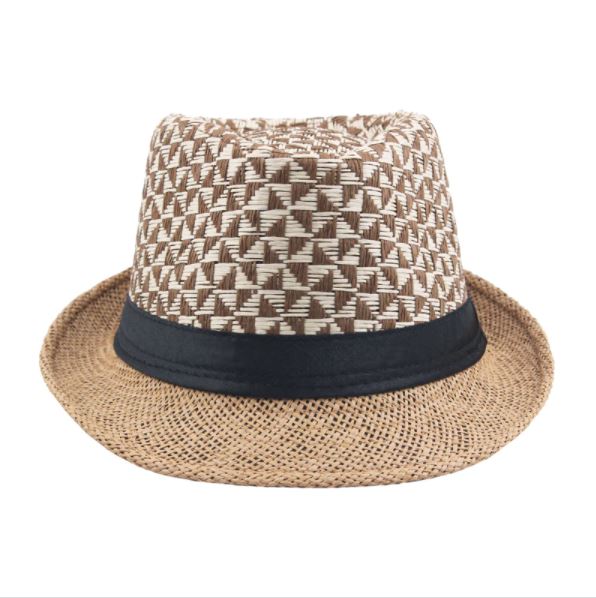 Casual Plaid Summer Cap Beach Straw Caps Fedora Sun Hats