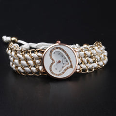 Womens Bracelet Wrist Watch White