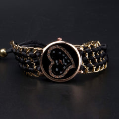 Womens Bracelet Wrist Watch Black