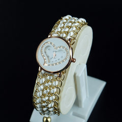Womens Bracelet Wrist Watch White