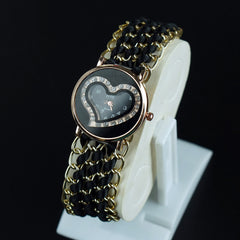 Womens Bracelet Wrist Watch Black