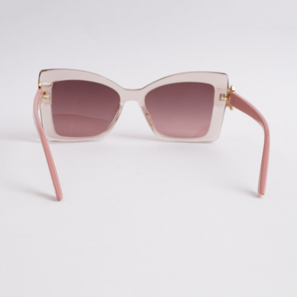 Pink Shade Sunglasses For Women Flower Design