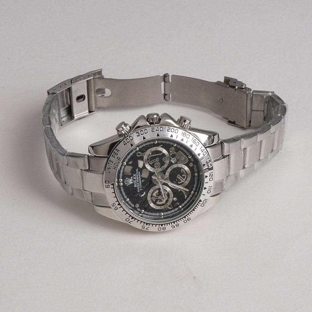 Mens Chain Wrist Watch Silver