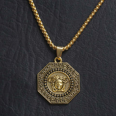 Golden Chain Necklace V 23mm