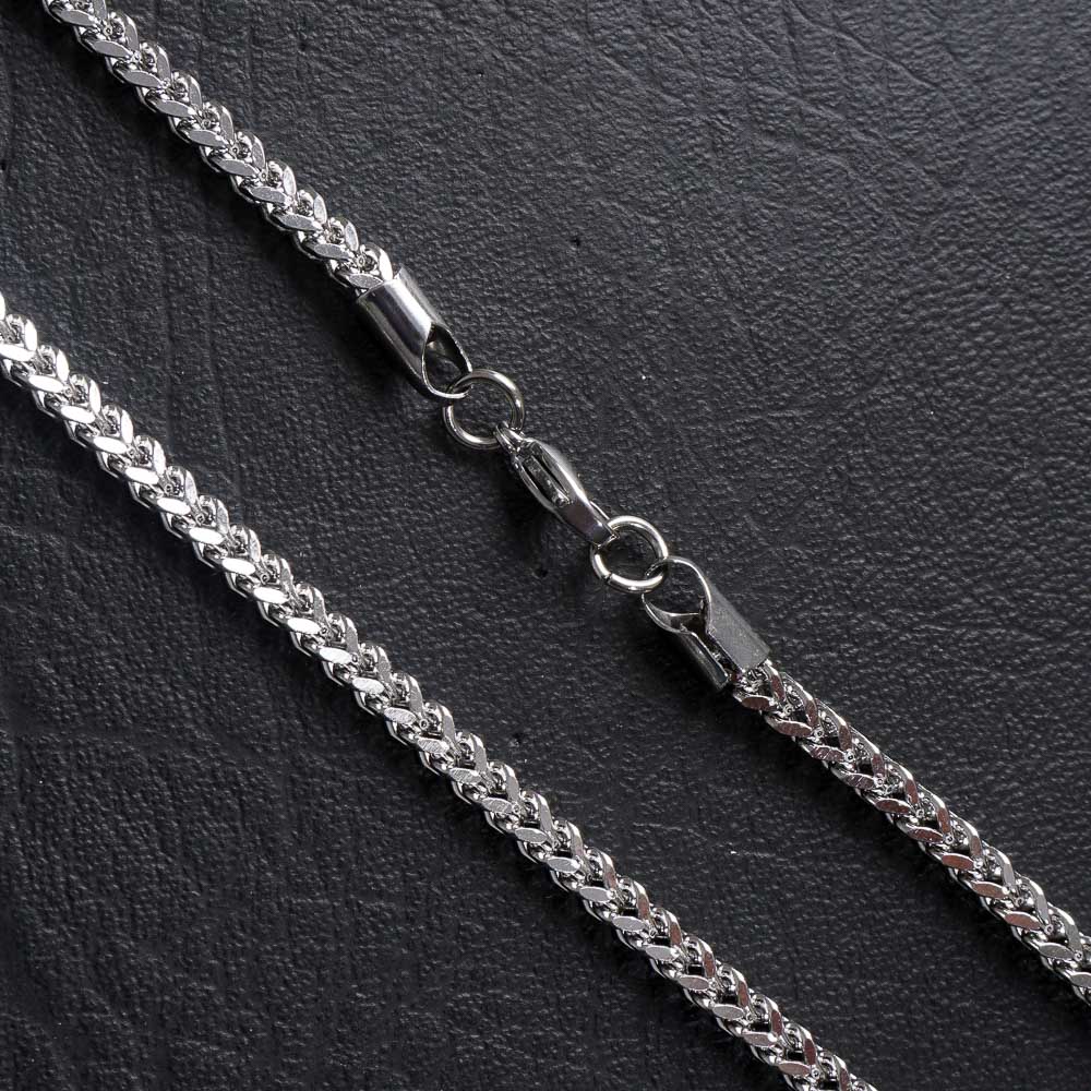 Silver Neck Casual Chain4mm