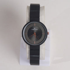 Women Chain Wrist Watch Black