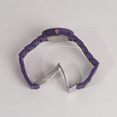 Women Chain Wrist Watch Purple