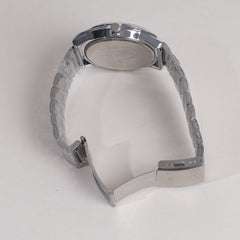 Men Silver Chain Wrist Watch