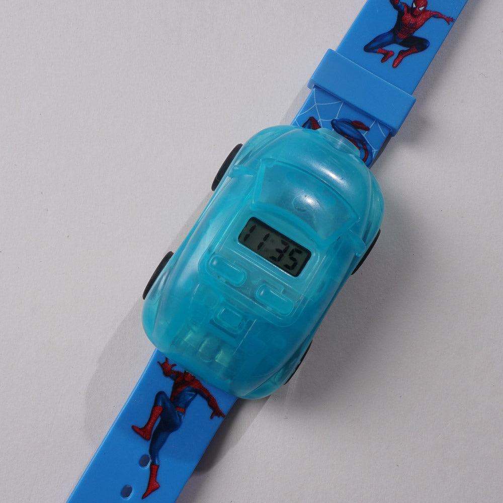 KIDS CHARACTER WRIST WATCH WITH CAR LIGHT AND MUSIC