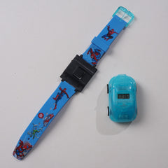 KIDS CHARACTER WRIST WATCH WITH CAR LIGHT AND MUSIC