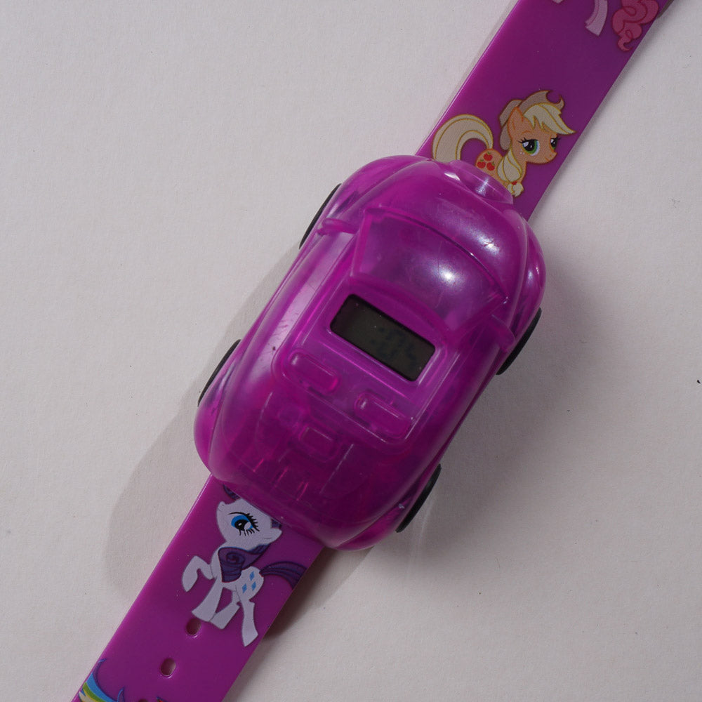 KIDS CHARACTER WRIST WATCH WITH CAR LIGHT AND MUSIC