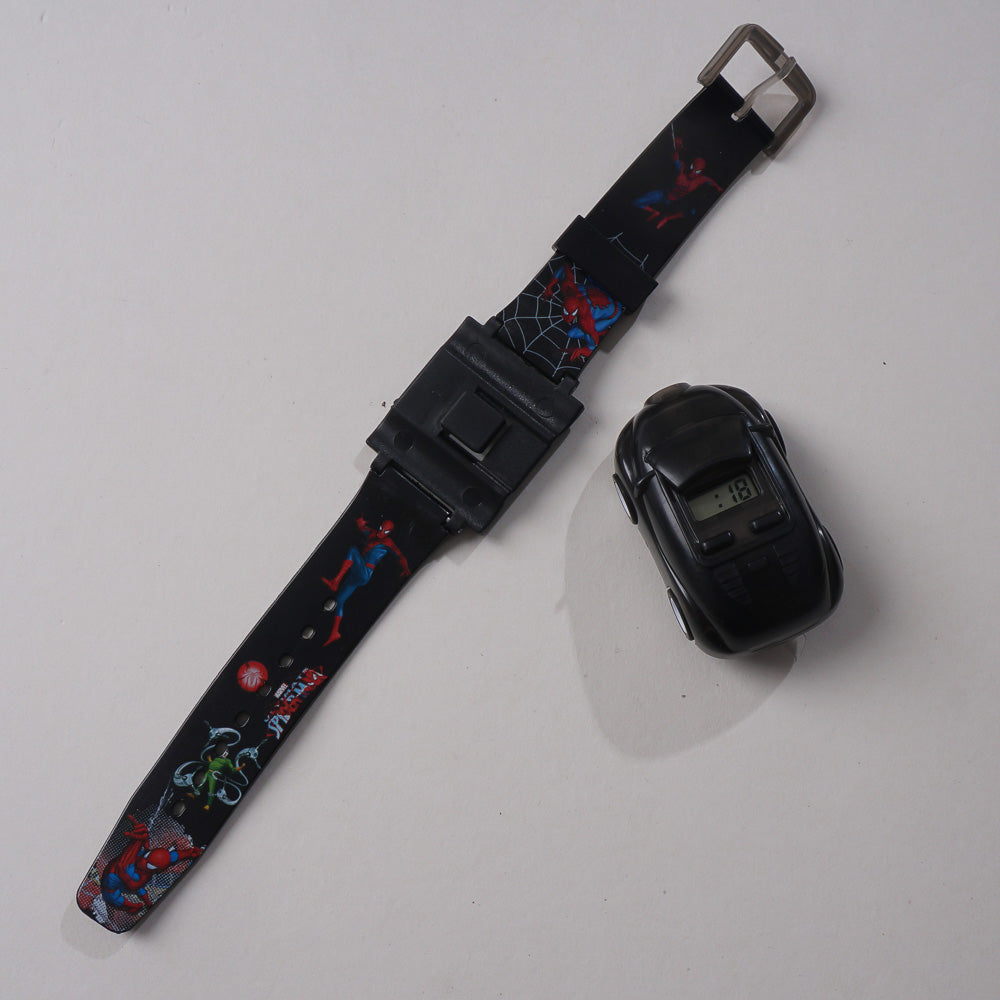 KIDS CHARACTER WRIST WATCH WITH CAR LIGHT AND MUSIC