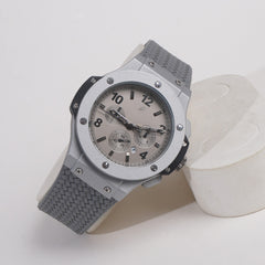 Men Casual Watch Grey Dial with Grey Strap
