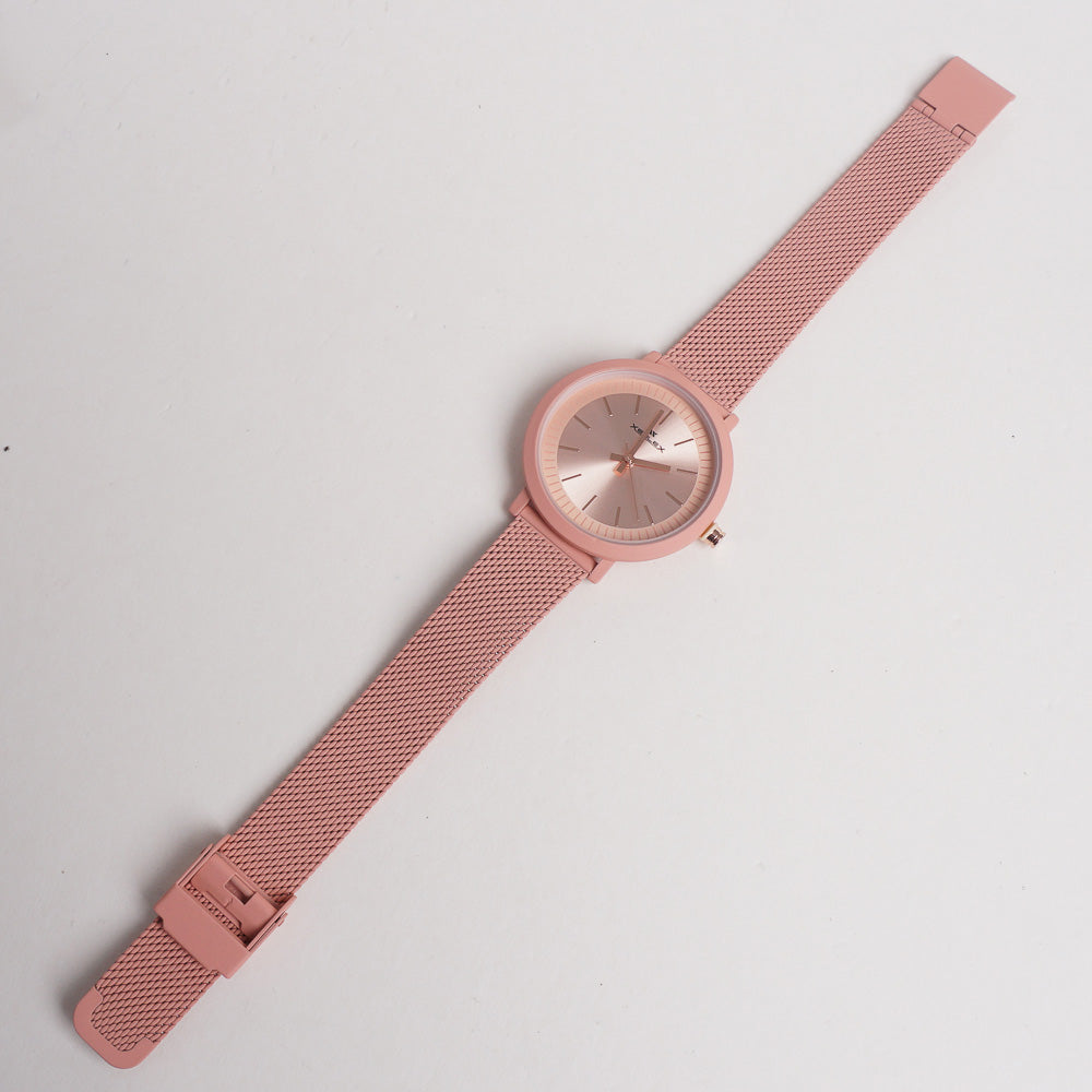 Xenlex Women Chain Wrist Watch Pink