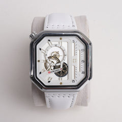 Men Maimashi Watch White Dial with White Strap