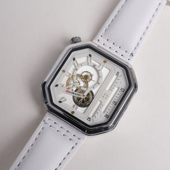 Men Maimashi Watch White Dial with White Strap