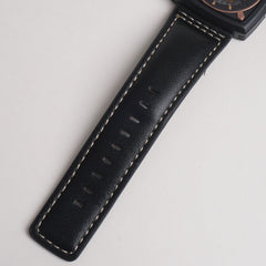 Men Maimashi Watch Black Dial With Black Strap