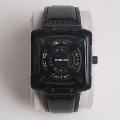 Men Maimashi Watch Black Dial With Black Strap