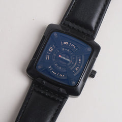 Men Maimashi Watch Black Dial With Black Strap