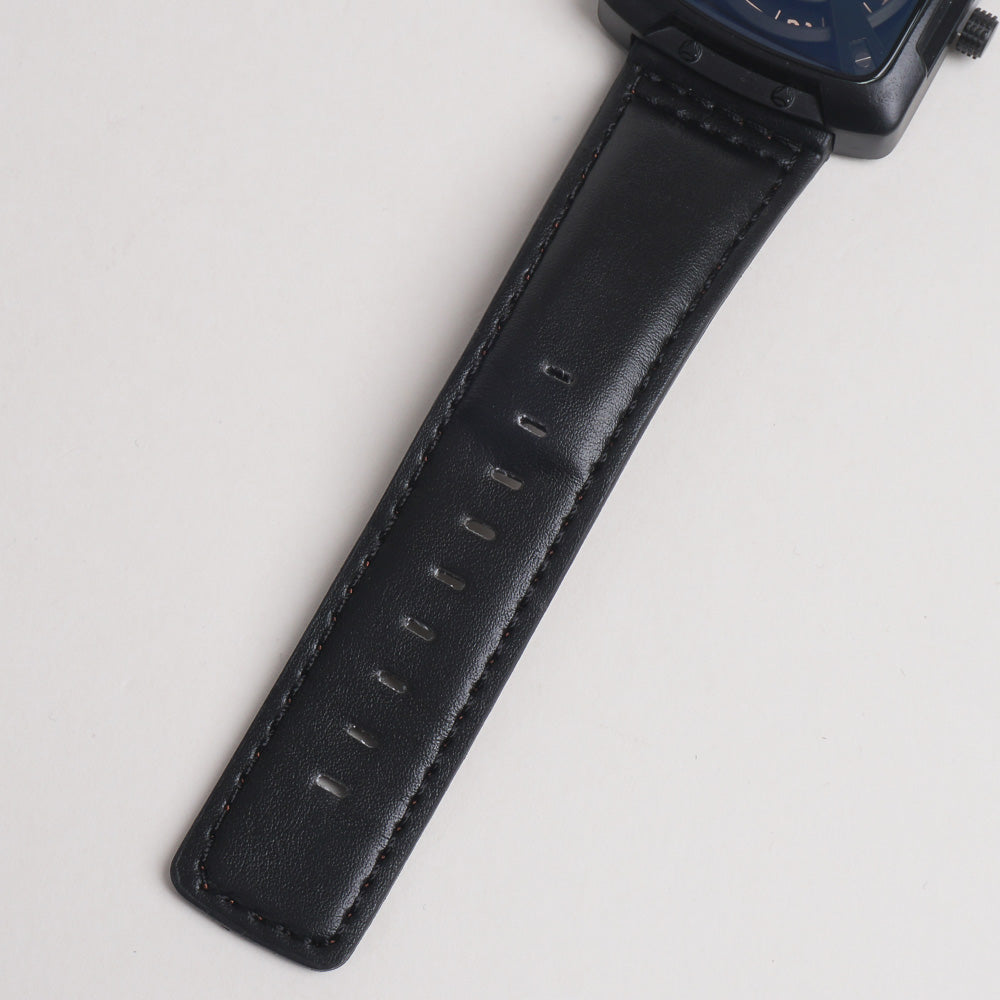 Men Maimashi Watch Black Dial With Black Strap