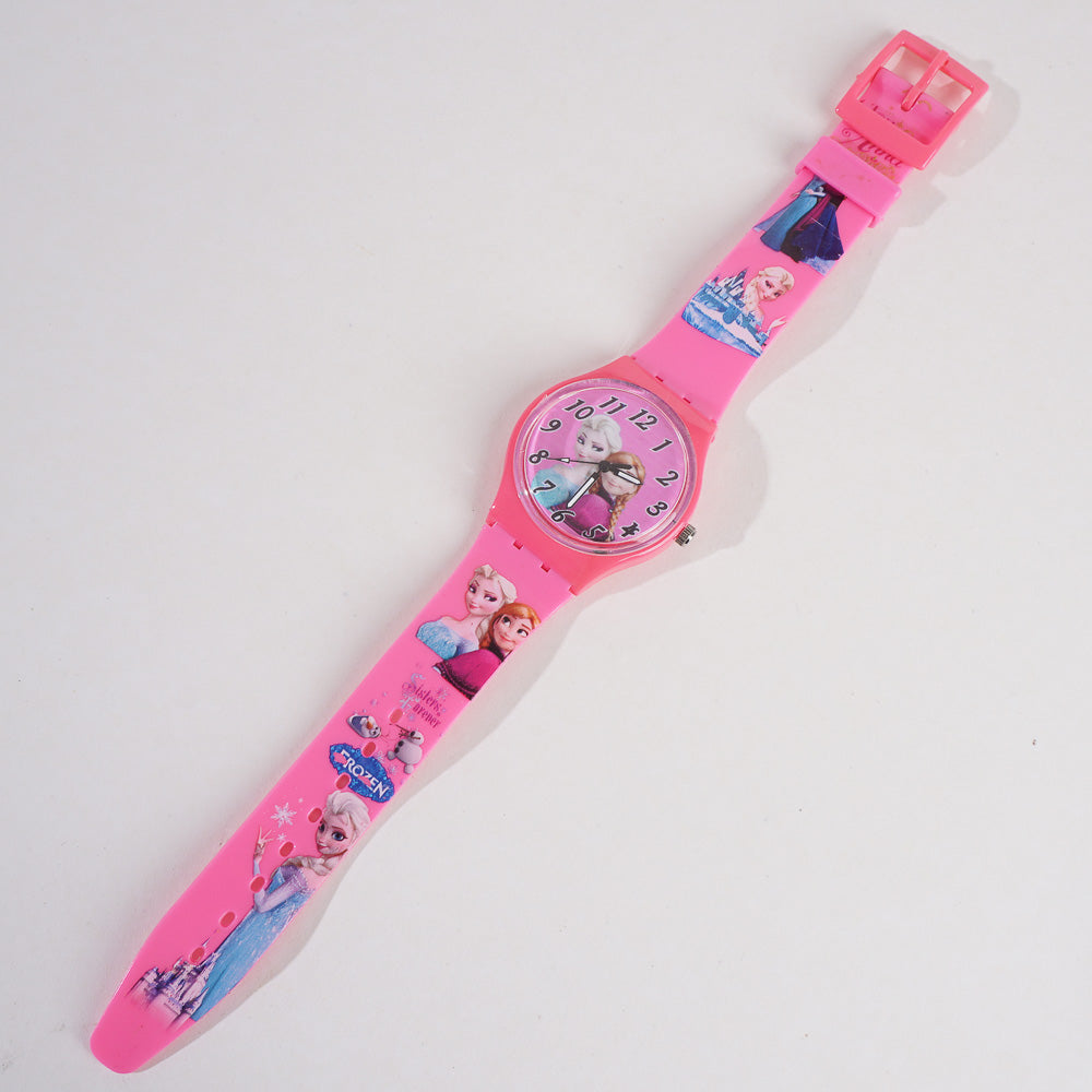 Kids Pink Character Watch