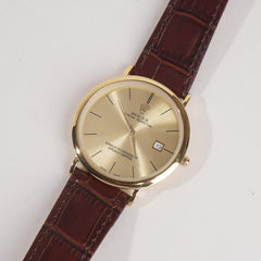 Wrist Watch For Men & Women Maroon-Golden
