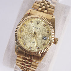 Women Chain Wrist Watch Golden R