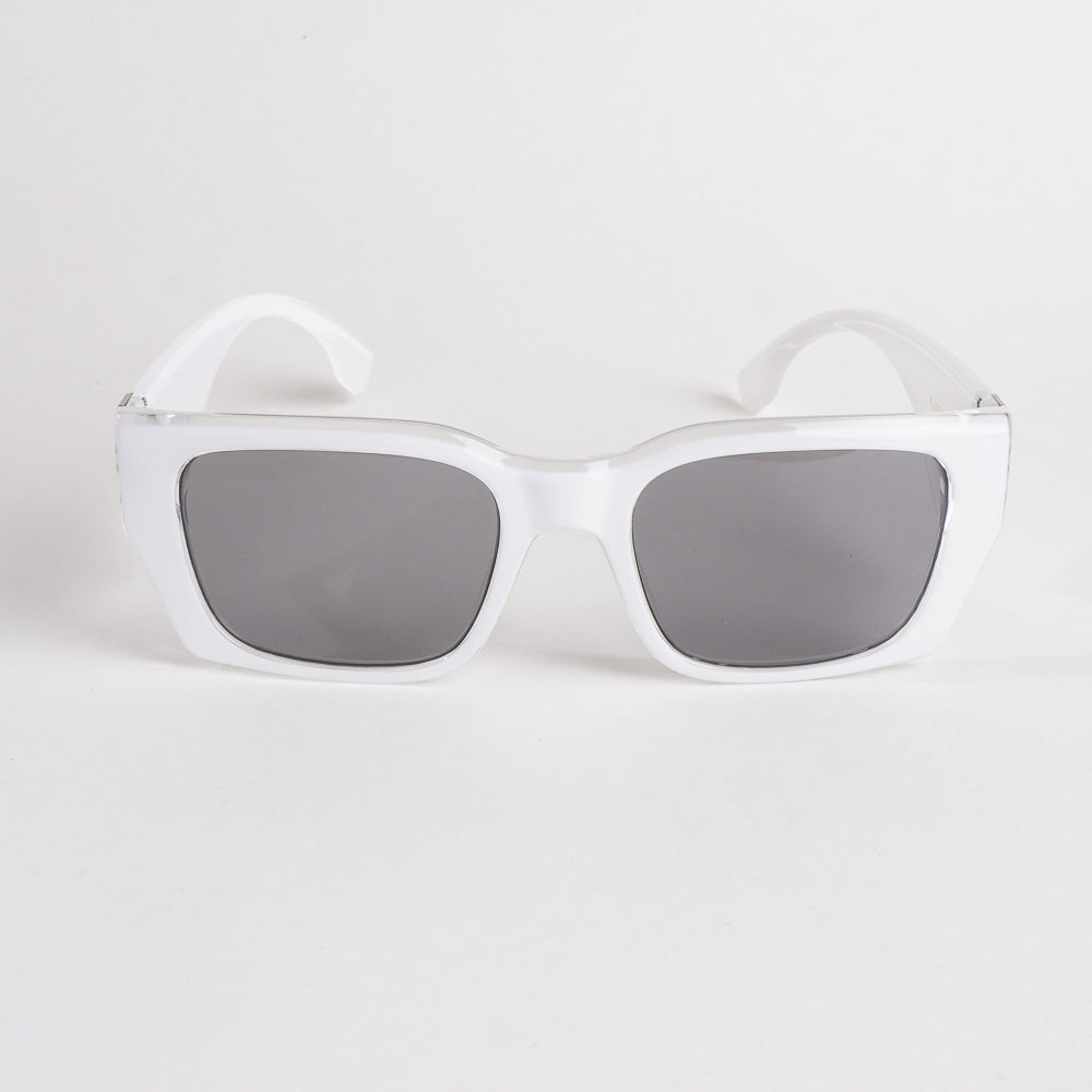 White Shade Frame Sunglasses for Men & Women