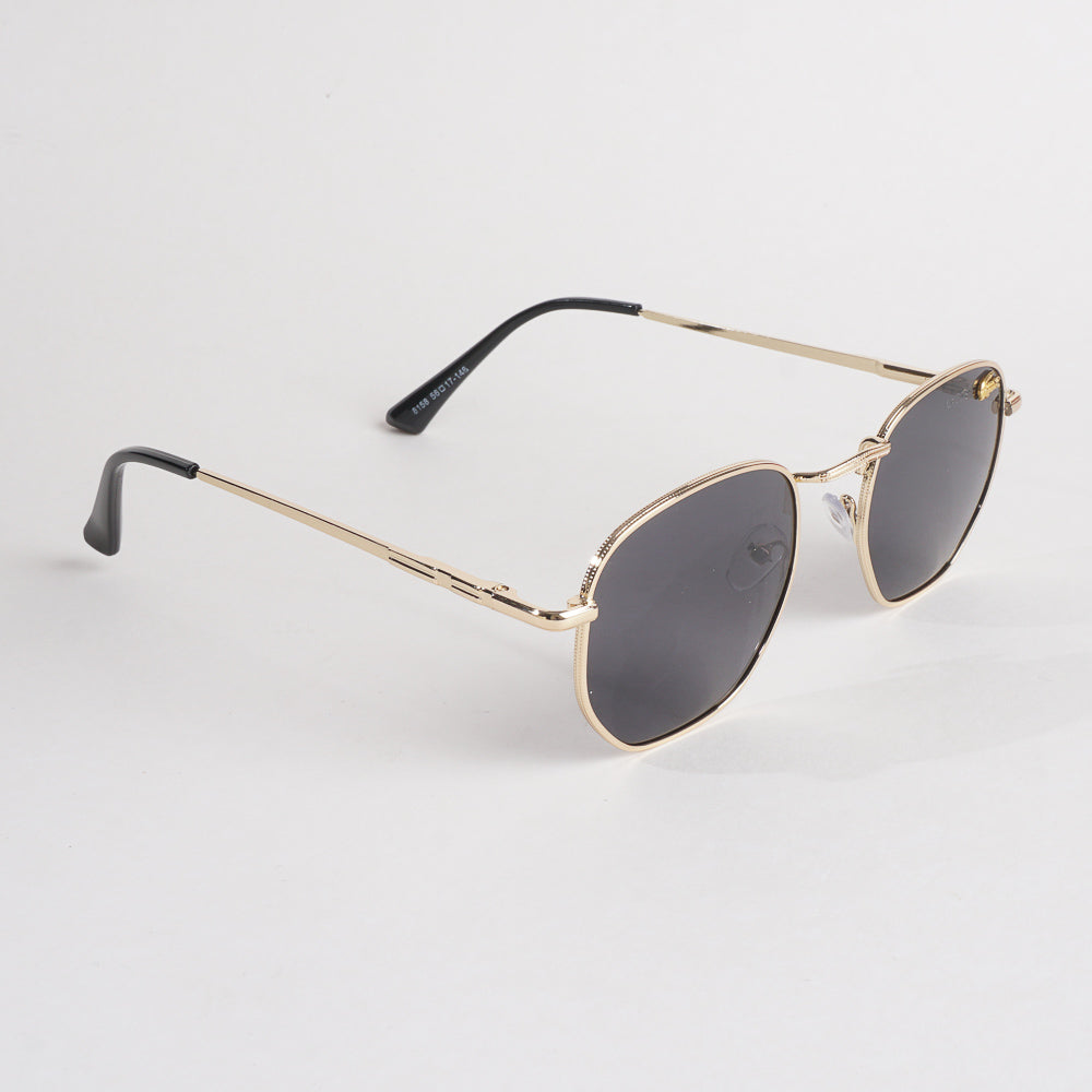 Golden Frame Sunglasses with Black Shade