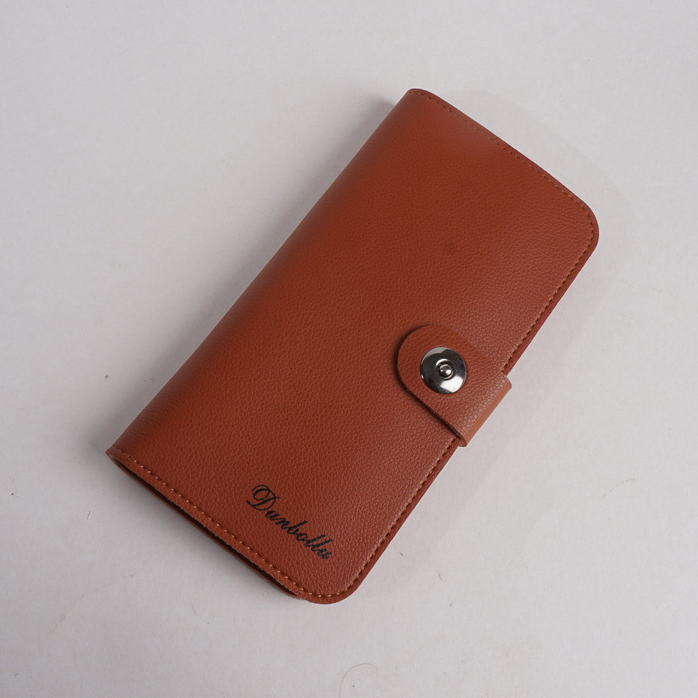 Long Leather Wallet Brown