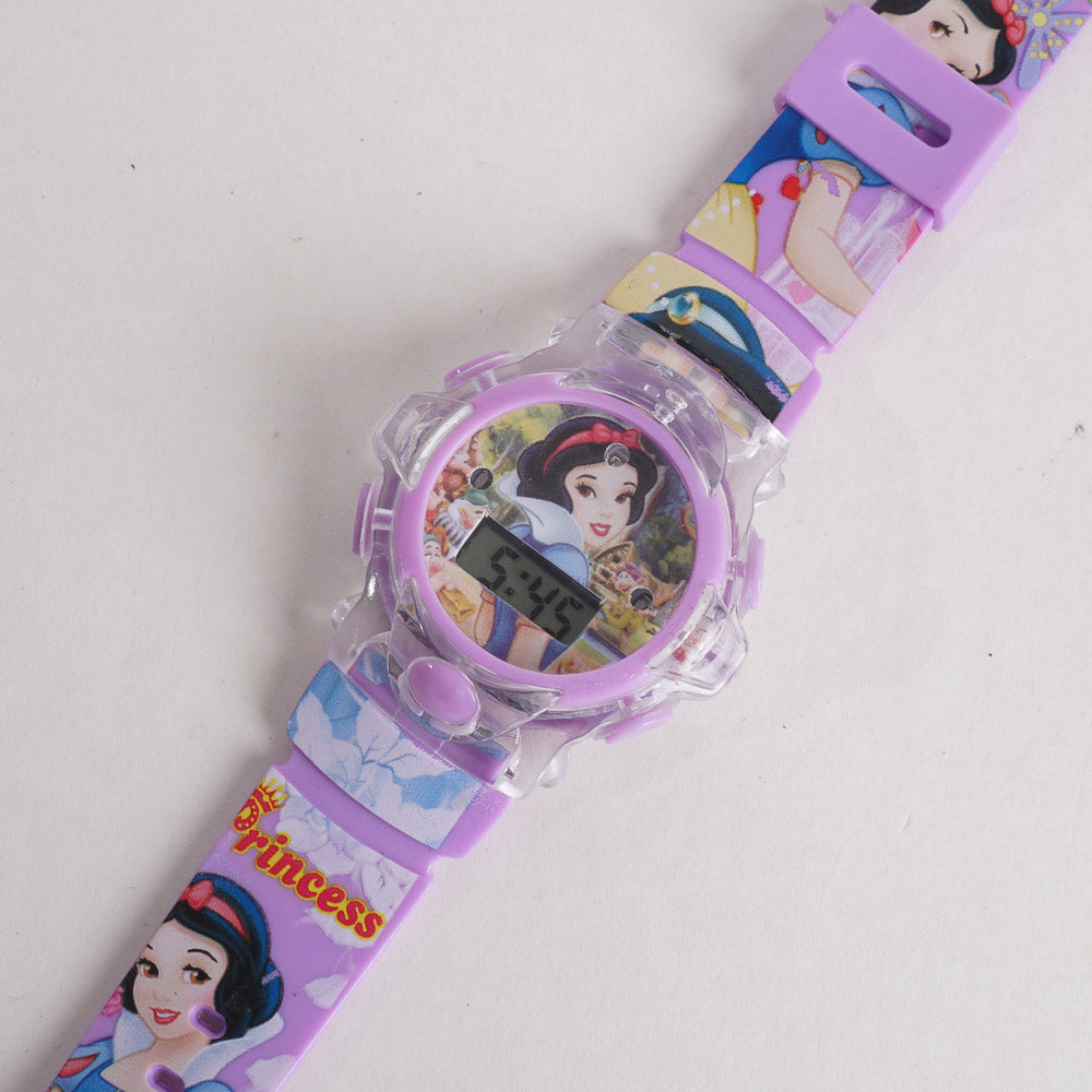Kids Purple Character Digital Watch