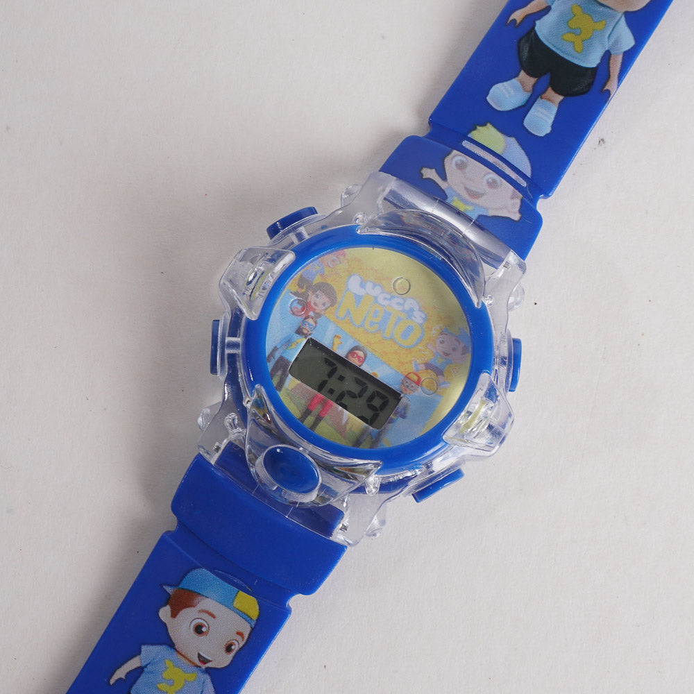 Kids Blue Character Digital Watch