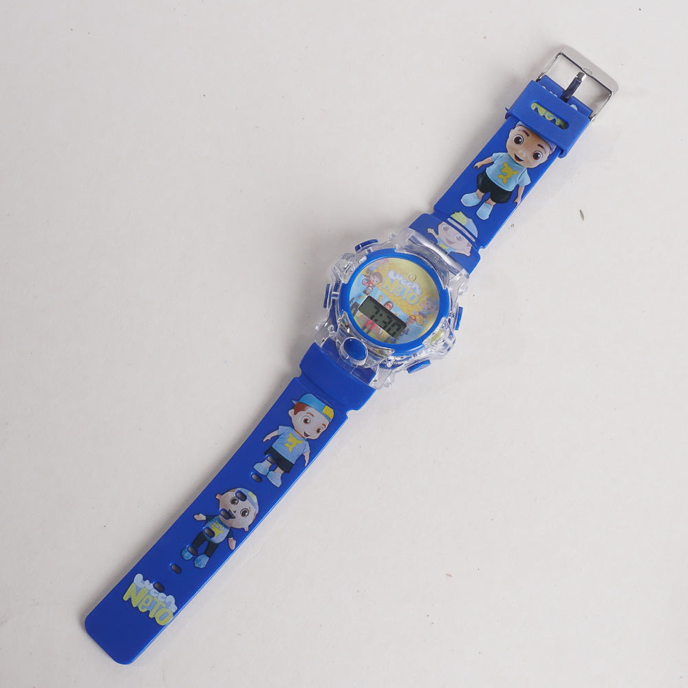 Kids Blue Character Digital Watch