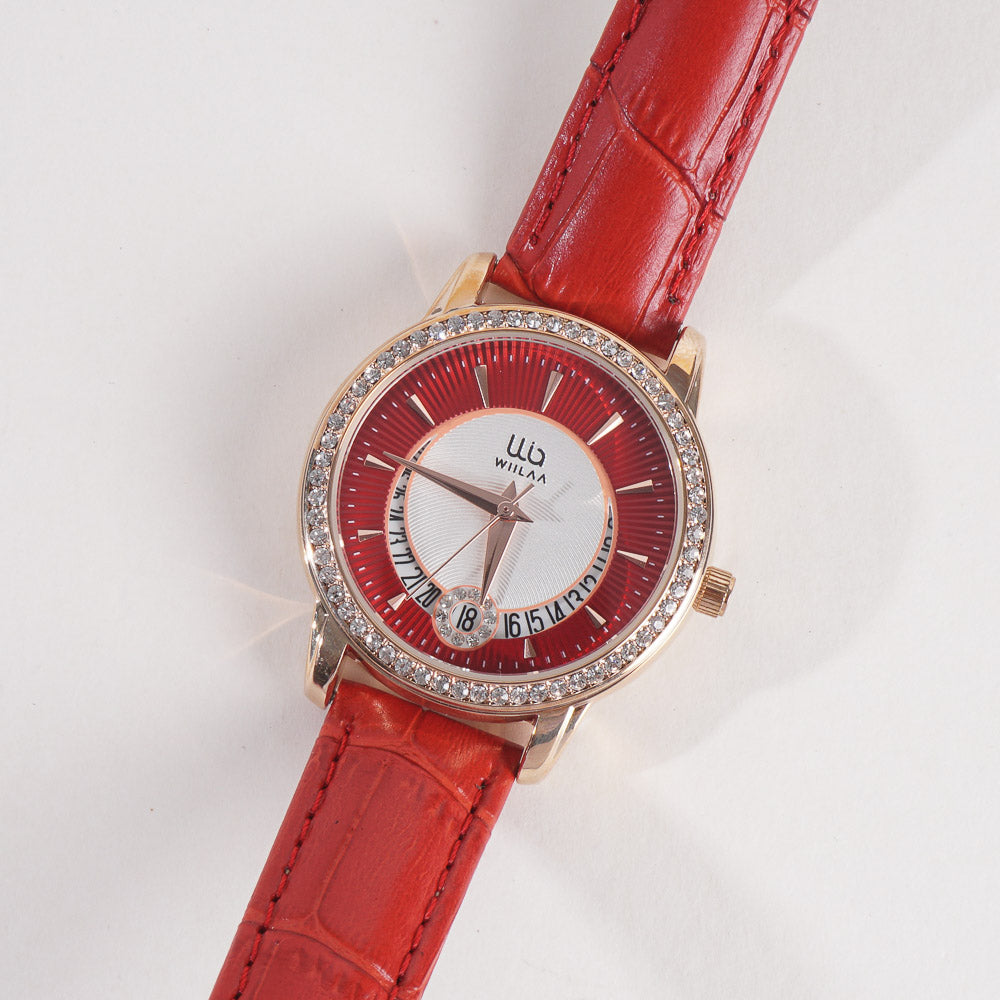 Women Stylish Wrist Watch Red