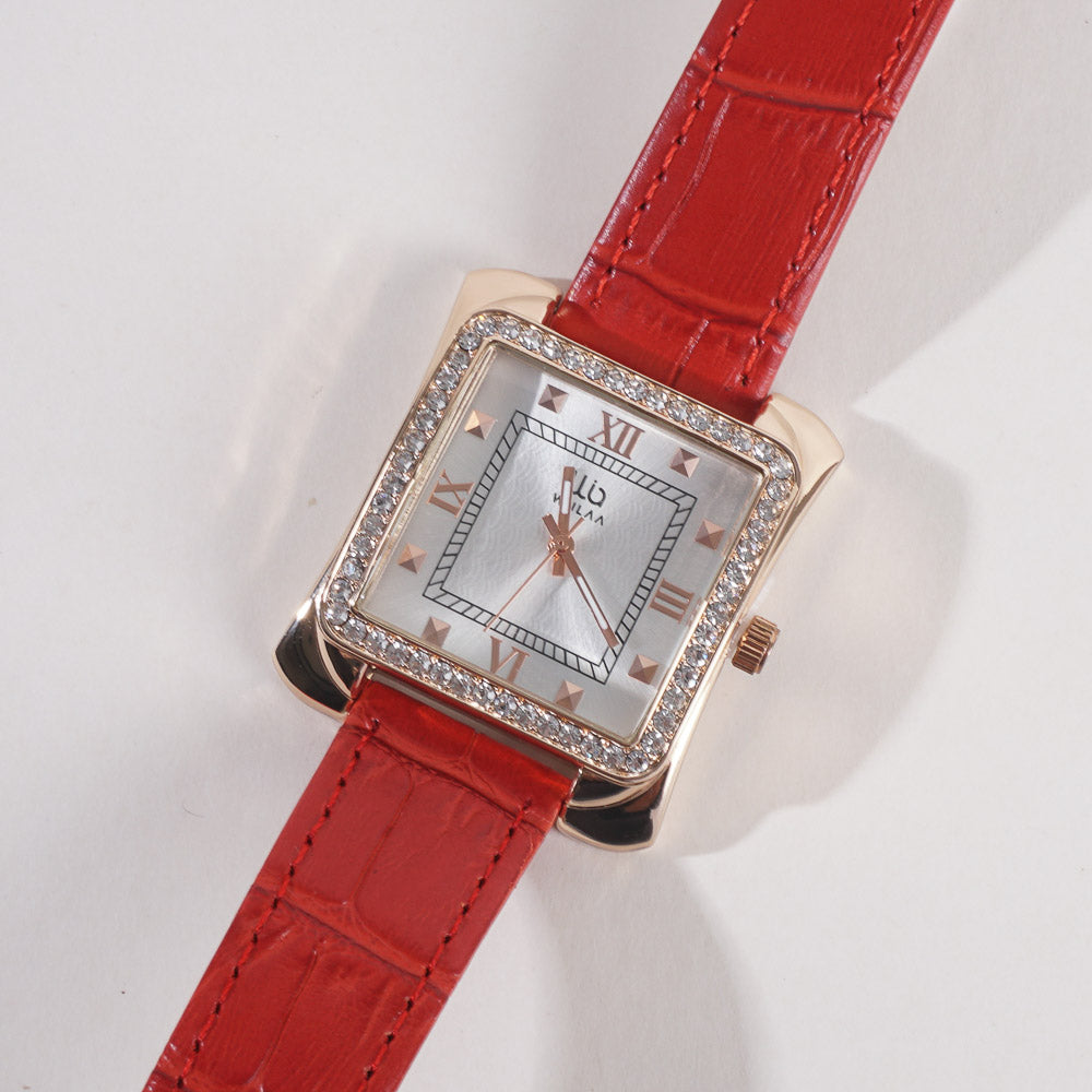 Women Stylish Wrist Watch Red