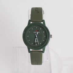 Comely Women Band Wrist Watch Green