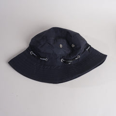 Dark Blue Spring Summer Wide Brim Beach Flip Hat