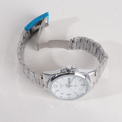 Silver White Dial TBS-T Chain Watch