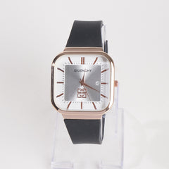 Men Casual Watch Black With White Dial G