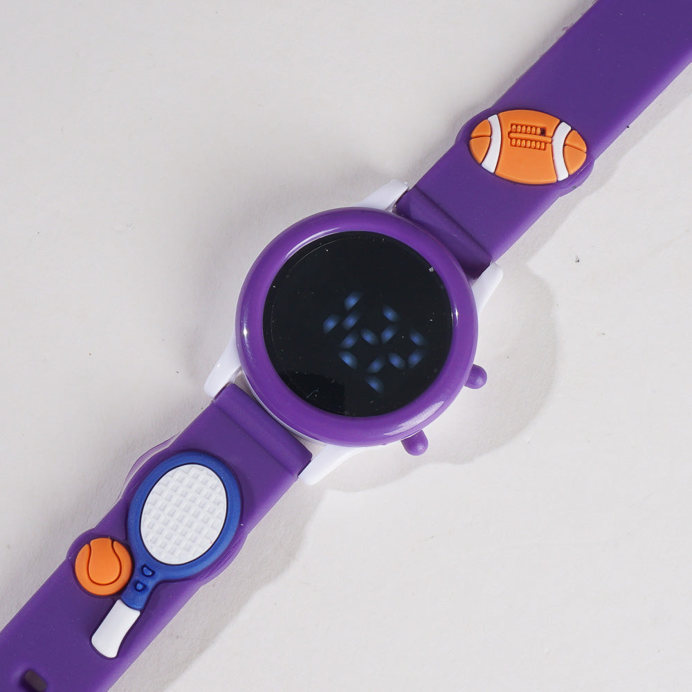 Digital LED Wrist Watch Purple