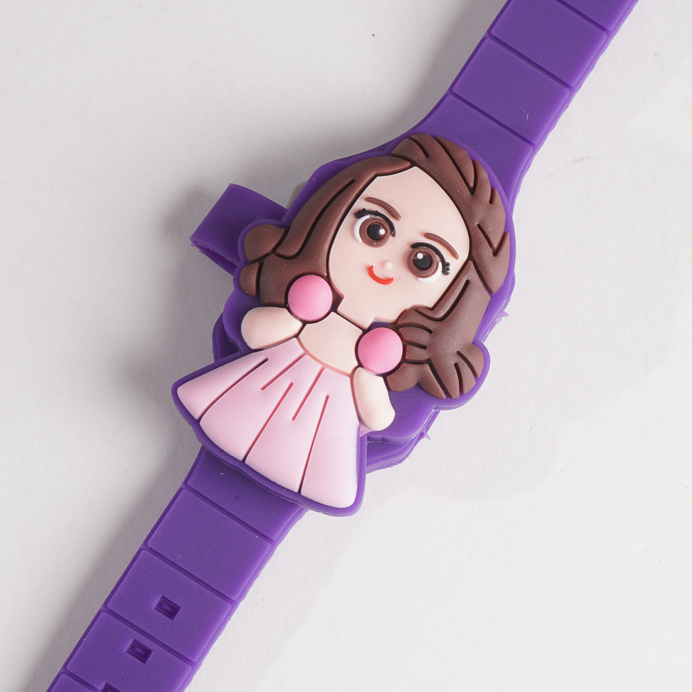 Kids Character Digital Watch Purple