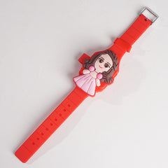 Kids Character Digital Watch Red